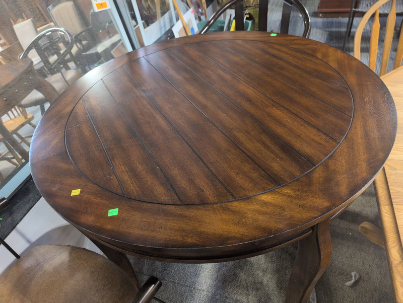 Dark Brown Wooden Bar Table