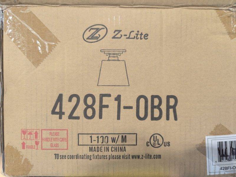 Z-Lite Ammora Collection Flush Mount with Brass Finish