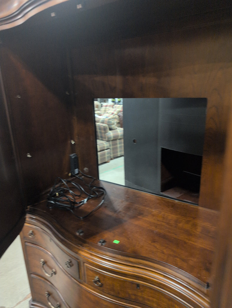 Thomasville Mahogany Veneer TV Armoire