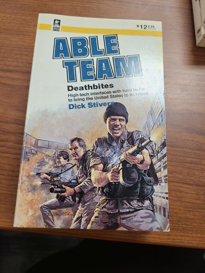 Vintage Able Team Men's Action Adventure Paperback Set #1–15 (Complete Consecutive Run)