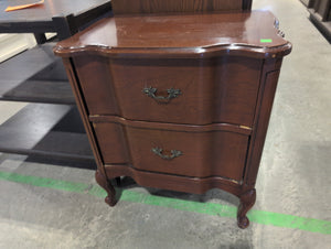 Reddish Brown Solid Wood Nightstand