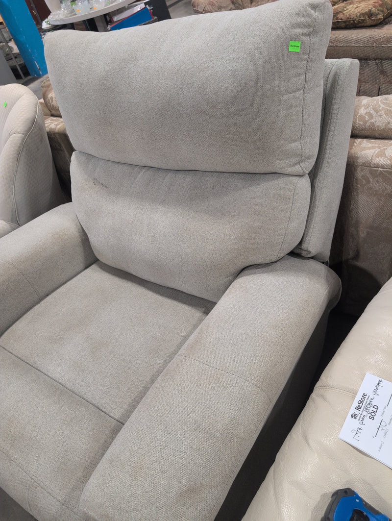 Light Grey Recliner Armchair