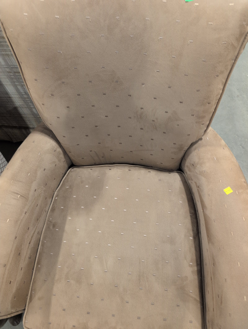 Beige Upholstered Armchair