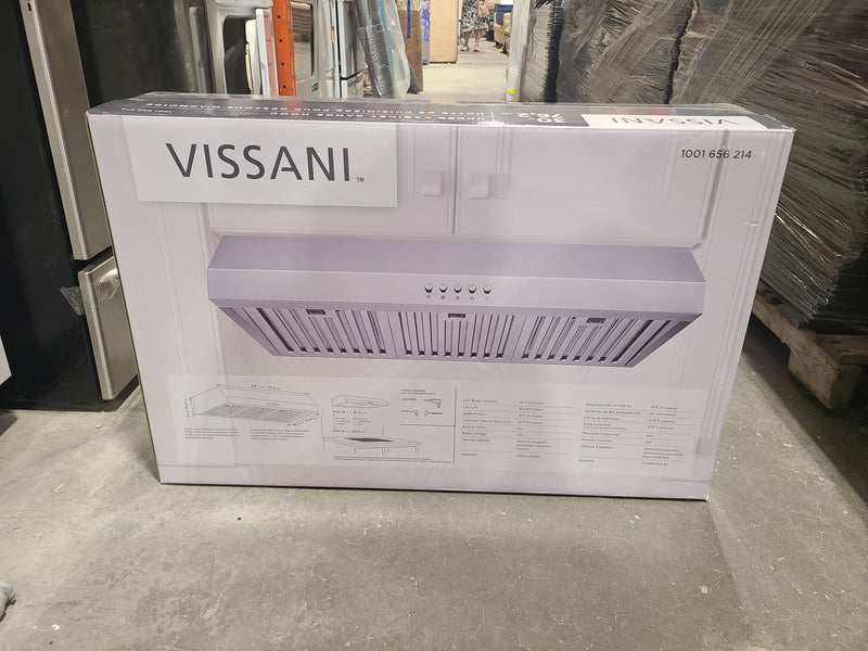 Vissani 30-Inch Stainless Steel Under-Cabinet Range Hood