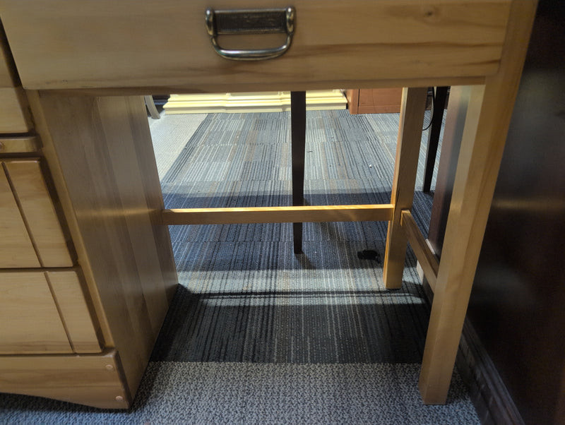 Pine 2 Tier Desk