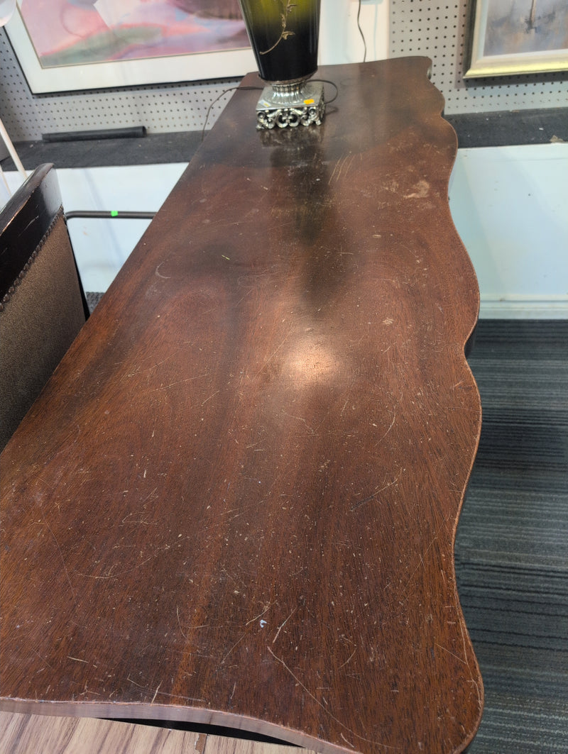 Curved Wooden Sideboard
