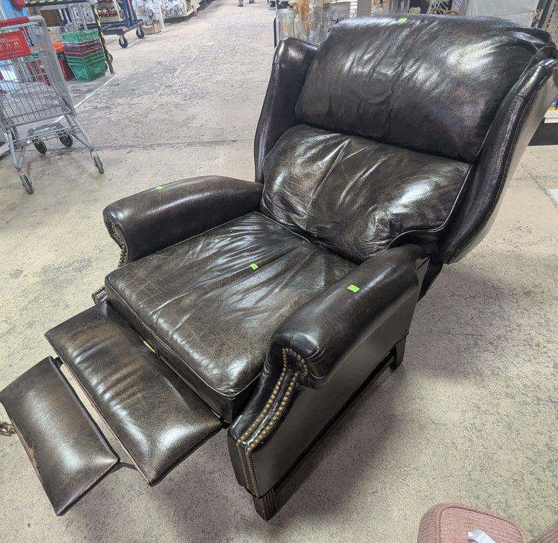 Brown Leather Recliner Chair