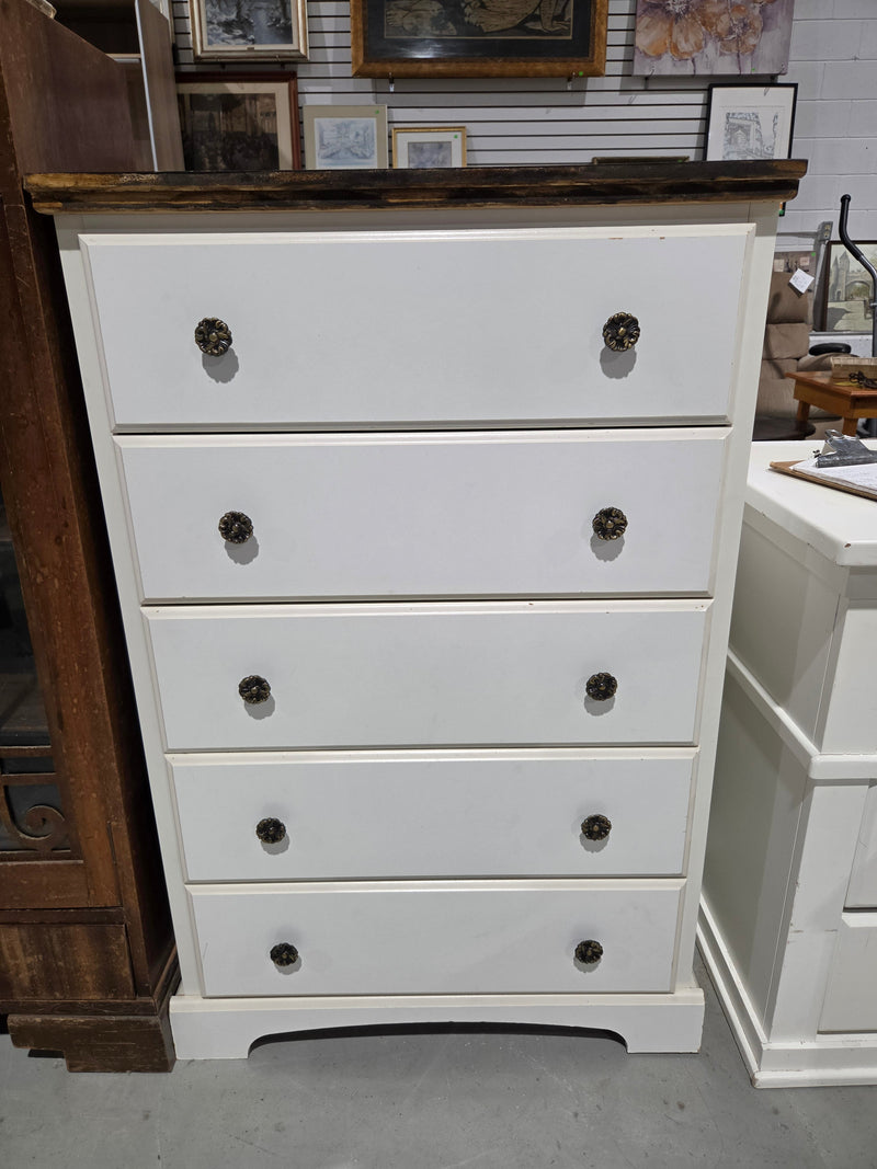 Farmhouse-Style Tallboy Dresser