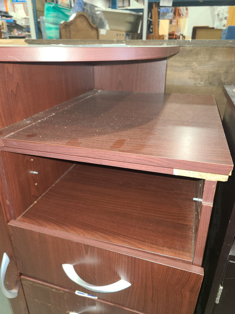 Cherry Veneer Multifunctional Kitchen Storage Cabinet