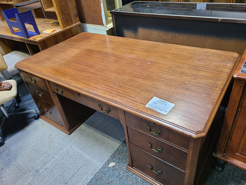 Vintage Style Double-Pedestal Executive Desk