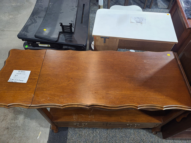 Vintage French Provincial Double Drop-Leaf Hallway Table