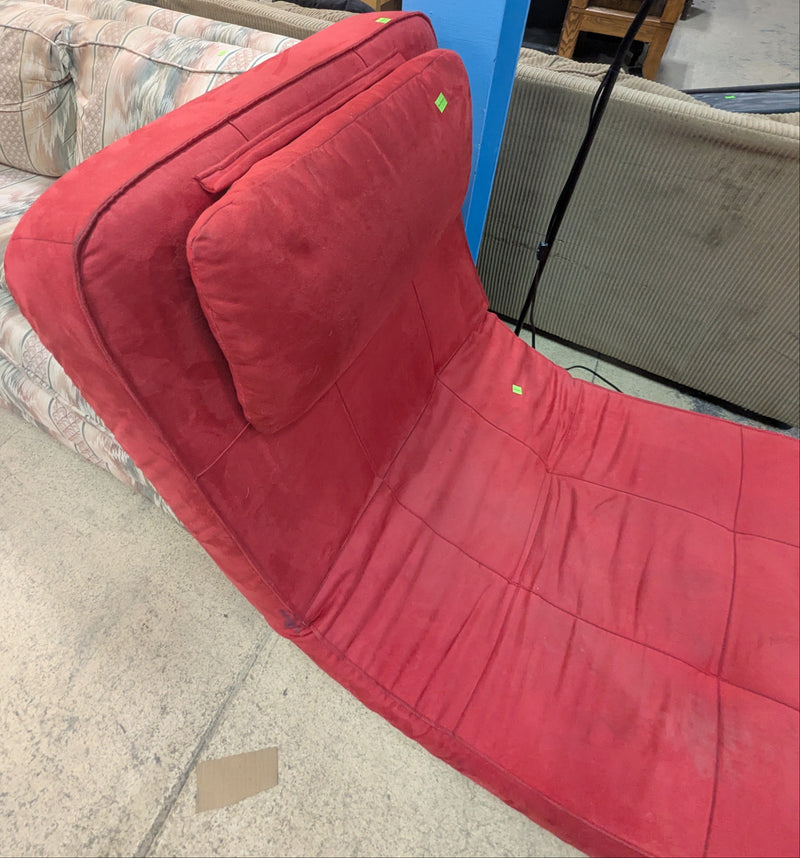 Modern Red Chaise Lounge