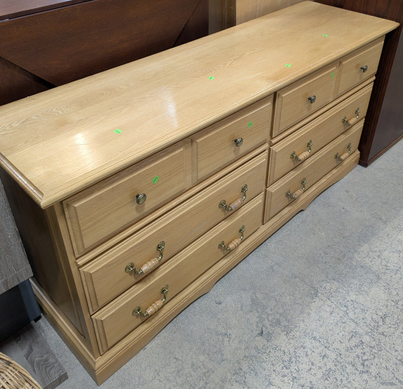 Six-Drawer Light Oak Dresser