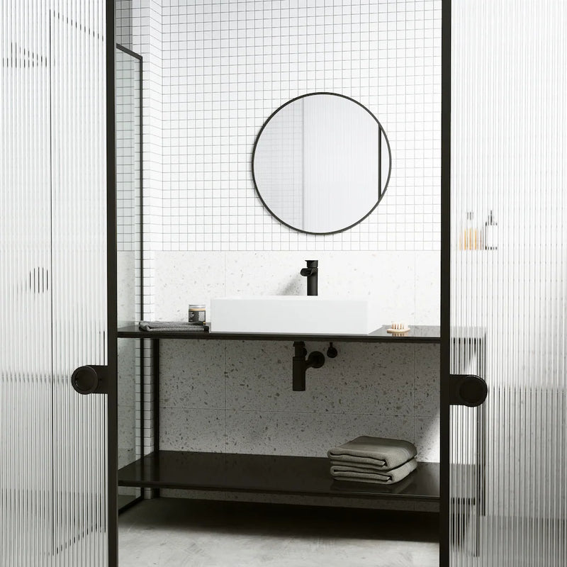 VIGO Montauk 23" Rectangular Matte Stone Vessel Bathroom Sink in Modern White