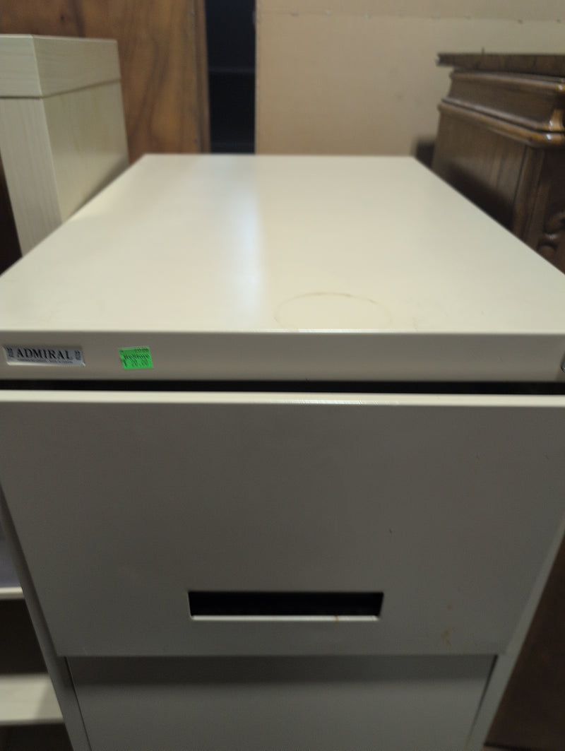Tall 4 Drawer Beige Filing Cabinet