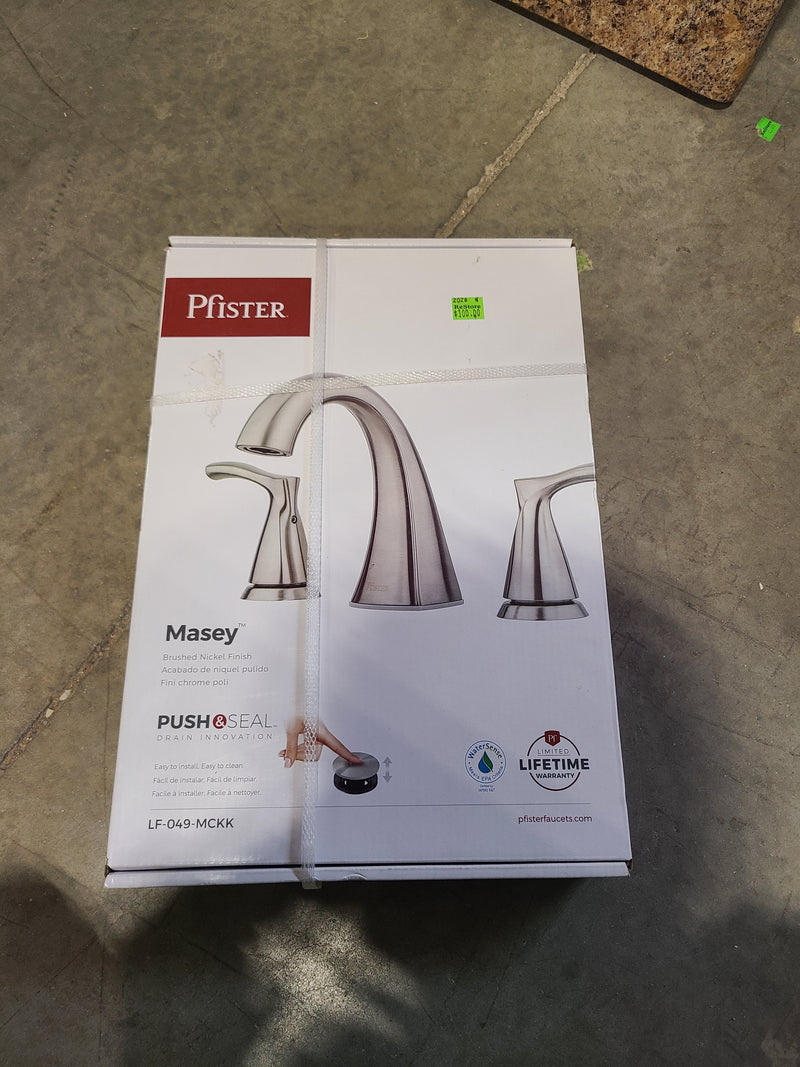 Pfister Masey Widespread Bathroom Faucet – Brushed Nickel