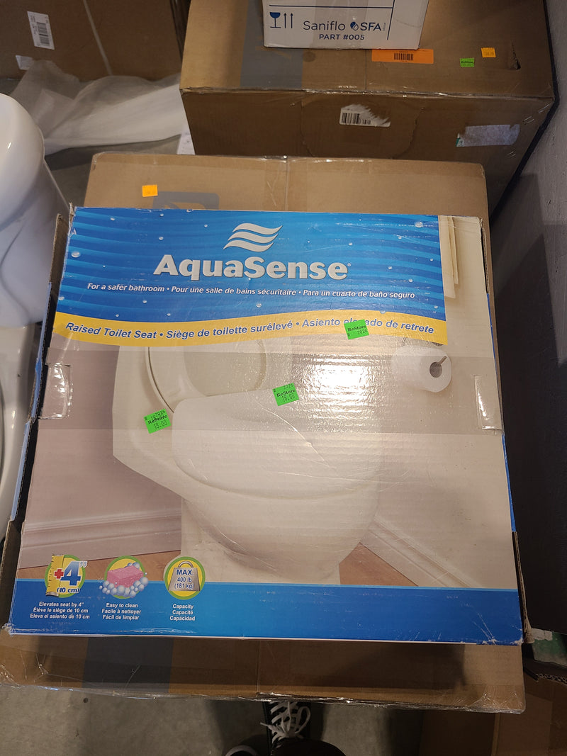 New AquaSense 4" Economy Raised Toilet Seat