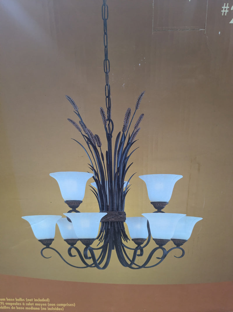 Portfolio Bronze 9-Light Chandelier