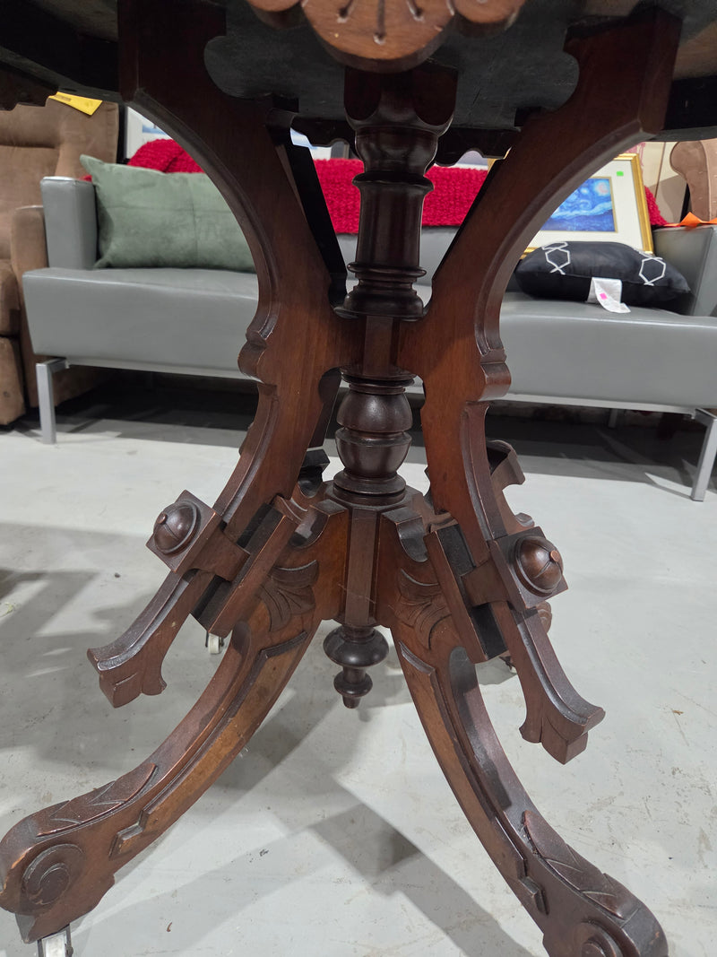 Antique Victorian Wooden Parlor Table