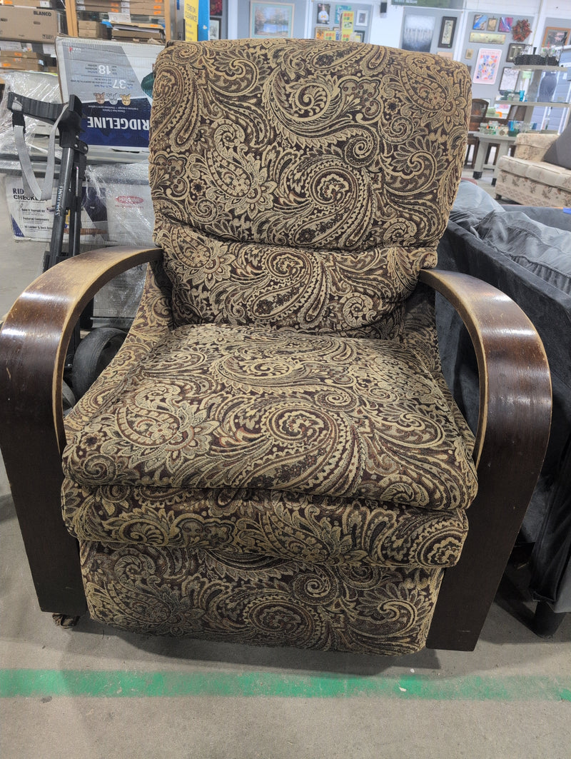 Abstract Floral Patterned Lazy-Boy Recliner