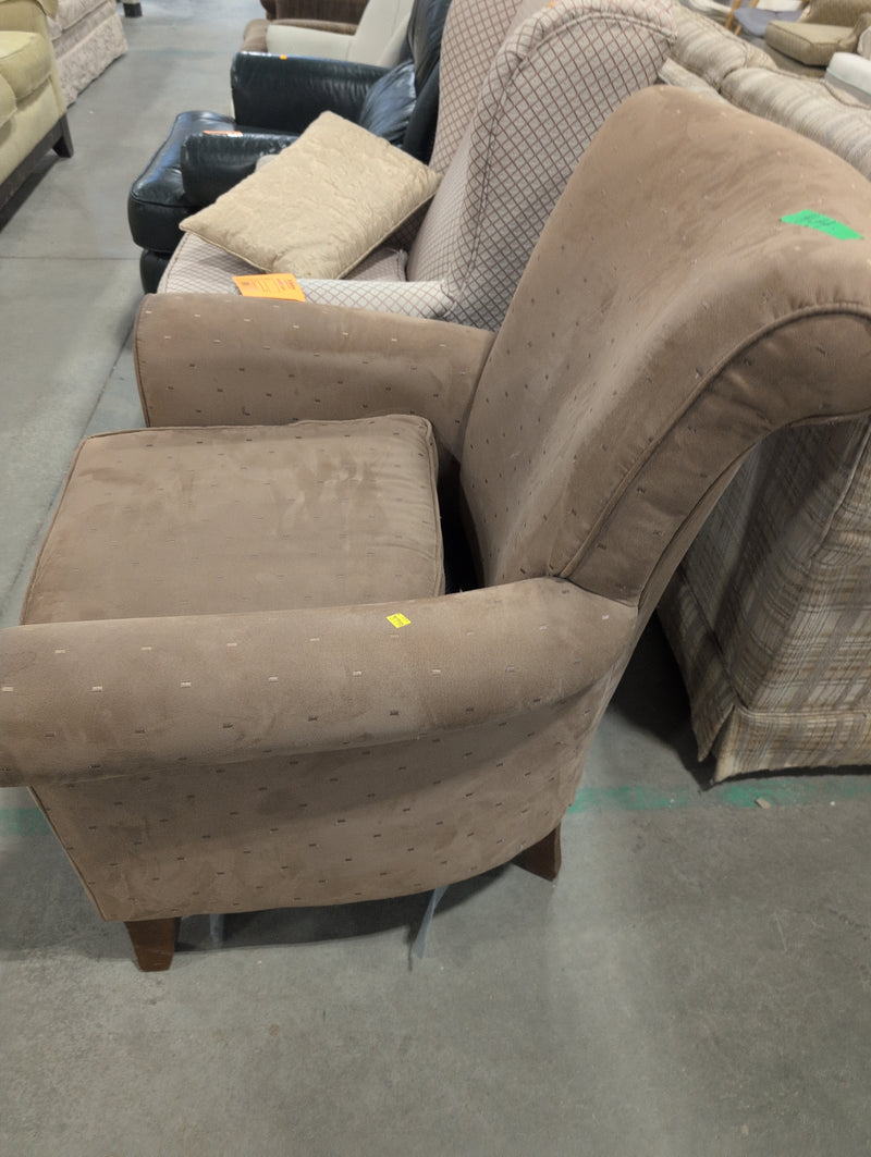 Beige Upholstered Armchair