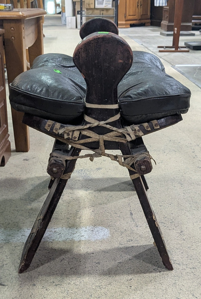 Antique Camel Saddle Stool