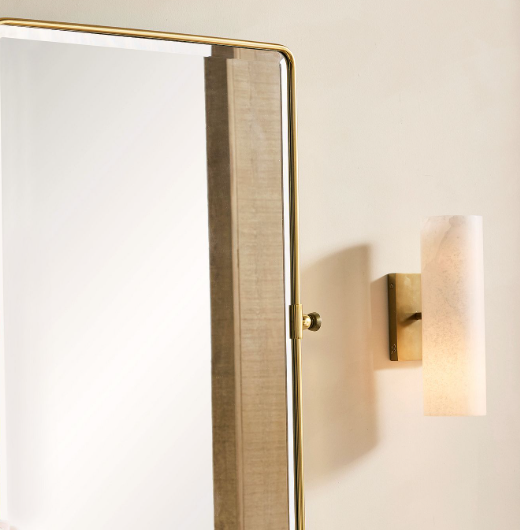 Pottery Barn Frances Brass Tube Sconce