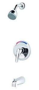 Pfister Pfirst Series Polished Chrome Tub and Shower Kit/Tub and Shower Faucet with Single Function Shower Head and Bathtub Faucet