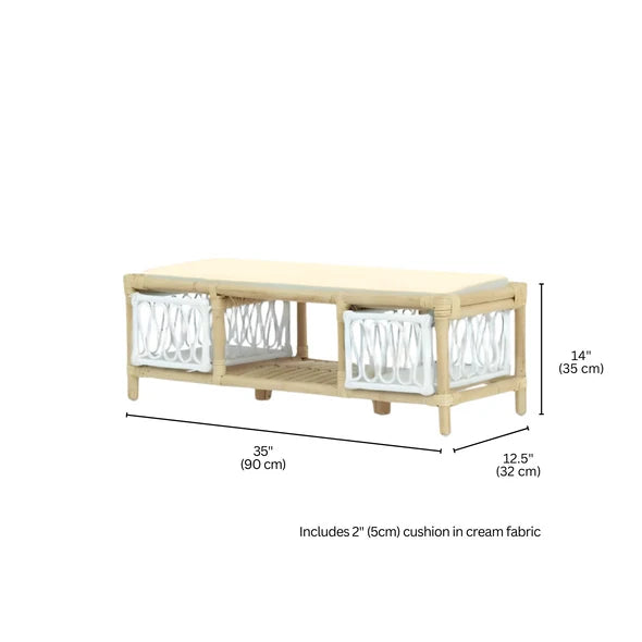 SPRING Rattan Kids Bench