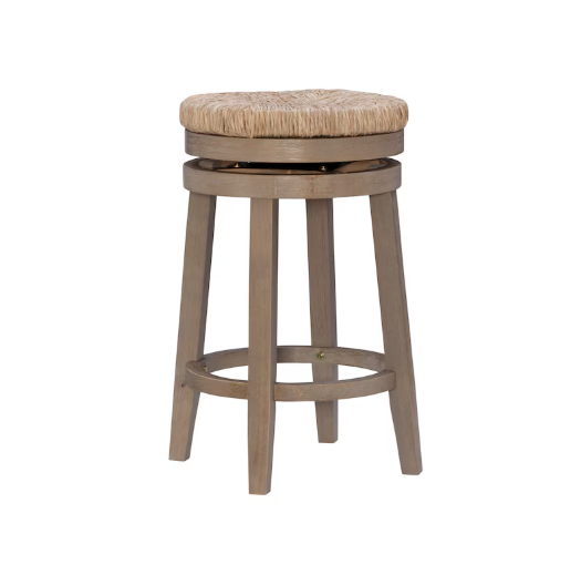 Linon Home Decor Products Raab Handwoven Seagrass Counter Stool