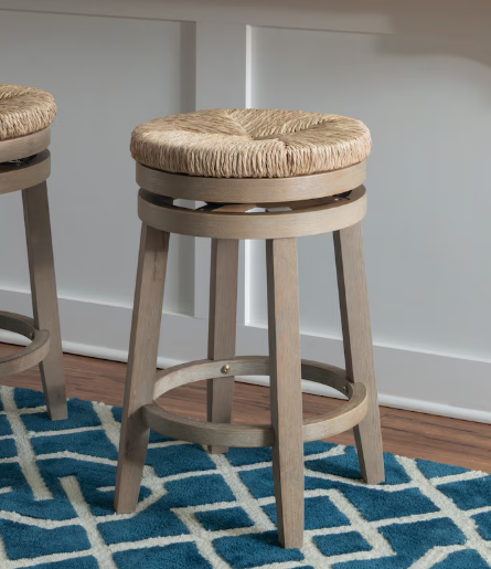 Linon Home Decor Products Raab Handwoven Seagrass Counter Stool