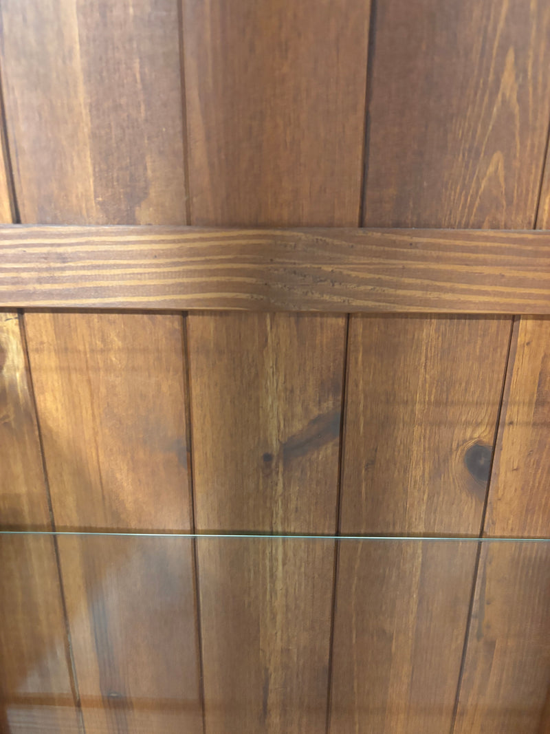 Tall Wood Display Cabinet