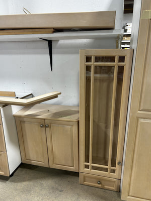 Maple Wood Kitchen Cabinet Set
