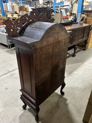 Antique Dragon Armoire Cabinet