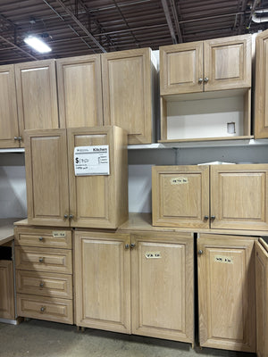Light Wood Kitchen Cabinet Set