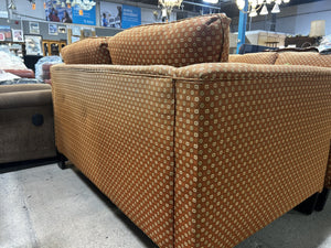 Mid-Century Orange Loveseat