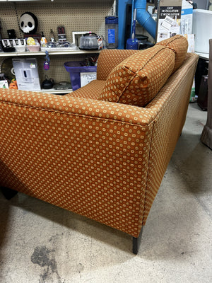 Mid-Century Orange Loveseat