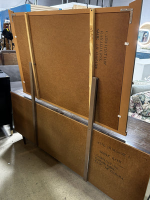Mid Century Modern Wooden Dresser with Mirror