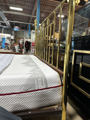 Brass Metal King Bedframe