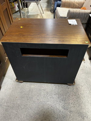 Vintage Dark Wood Side Table