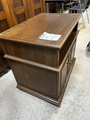 Vintage Dark Wood Side Table