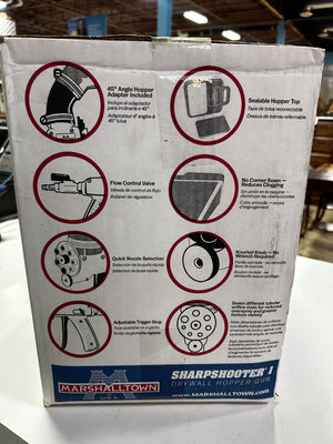 Marshalltown SharpShooter Plastic Hopper Gun 15 in. L