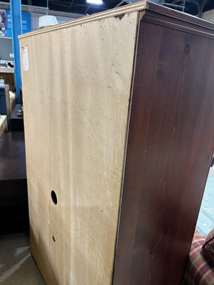 Classic Solid Wood 4-Door Armoire Cabinet