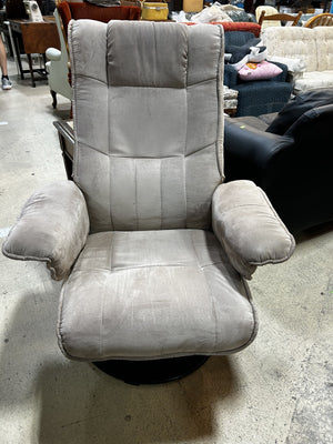 Soft Gray Swivel Lounge Chair