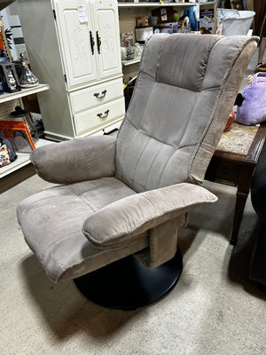Soft Gray Swivel Lounge Chair