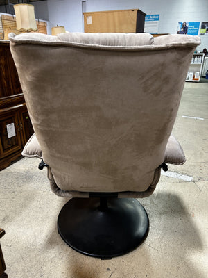 Soft Gray Swivel Lounge Chair