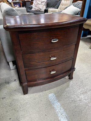Classic 3-Drawer Wooden Nightstand