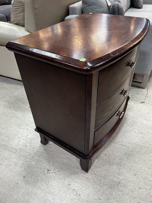 Classic 3-Drawer Wooden Nightstand