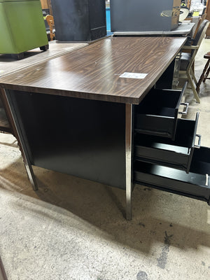 Dark Wood Home Office Desk