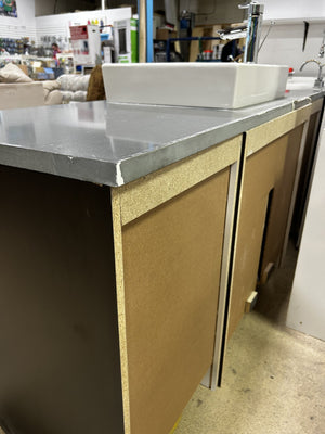 Modern Double-Door Bathroom Vanity with Sink